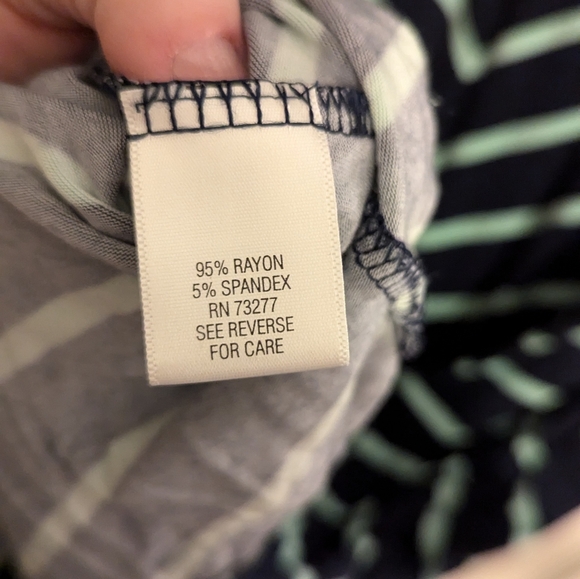 Apt 9 Blue Striped Maxi Dress size XL - Picture 3 of 5